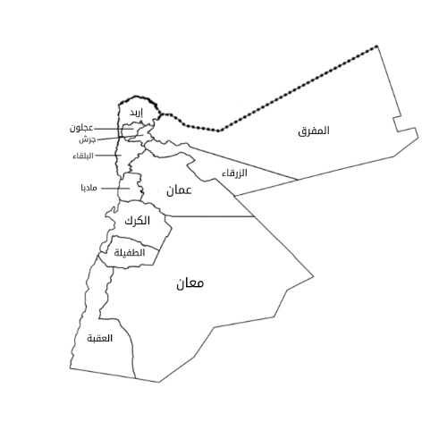 Jordan Map Image