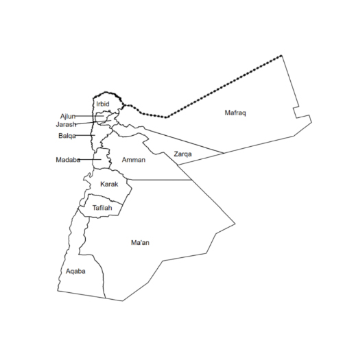 Jordan Map Image